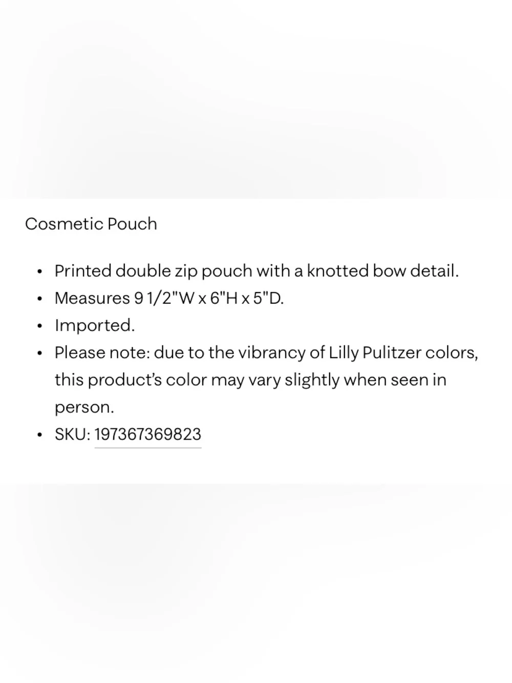 NWT Lilly Pulitzer Floral Pink Cosmetic Pouch with Gold Emblem